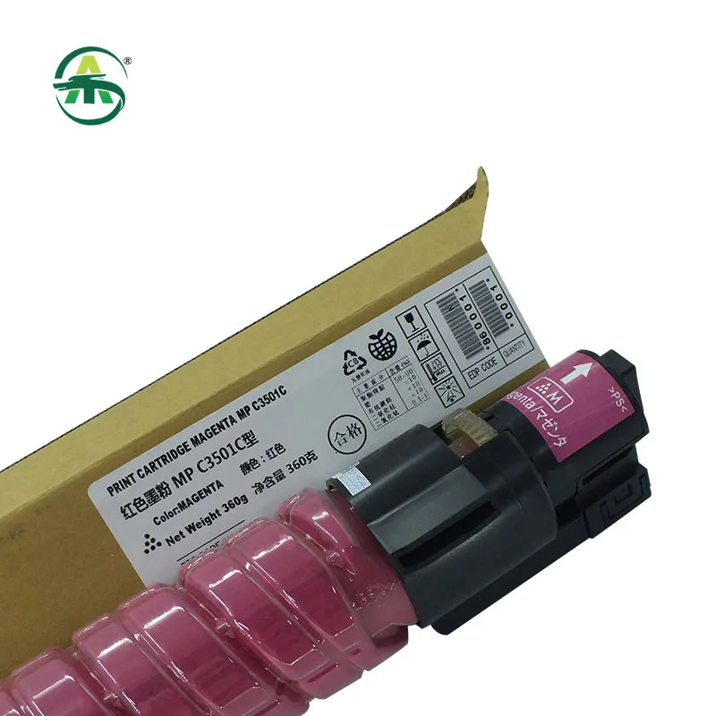 MP C3501 Toner Cartridge Compatible for RICOH Aficio MP C3001 3501 Copier Cartridges Supplies Copier Spare Parts 4pcs/set