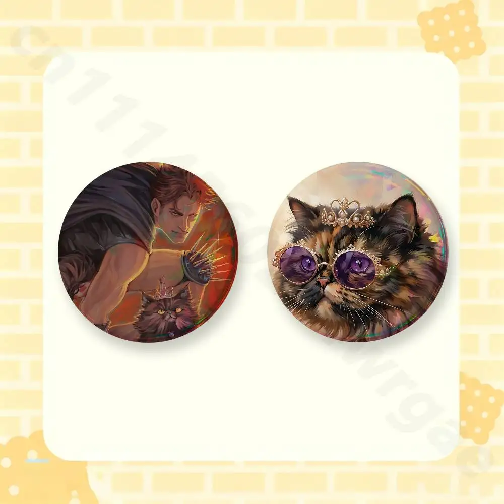 D-Dungeon Crawler Carl 2 Pieces Set Badge Set Fashion Brooches for Women Men Backpack Accessory Bag Badge
