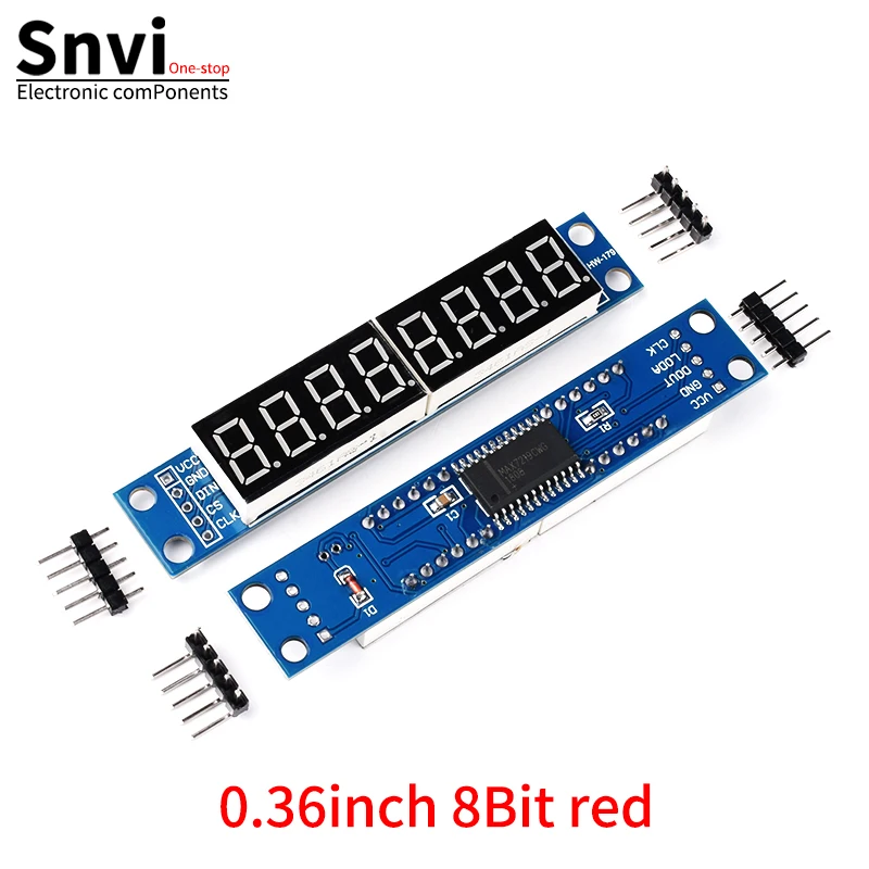 Snvi TM1637 4-Bit MAX7219 8-Bit Digitales LED-Anzeigemodul 7-Segment 0,36 Zoll Uhr Rote Anodenröhre Vierfach-Serieller Treiber – Detail 2