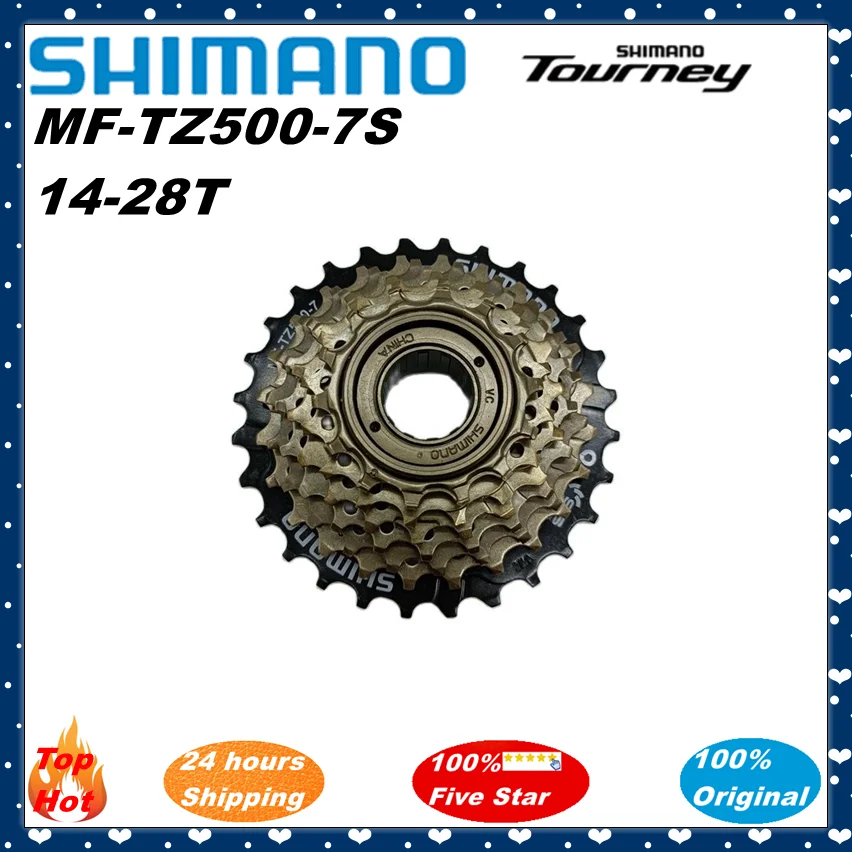 SHIMANO TOURNEY MF-TZ500 MF-TZ31 7v 7 Speed Cassette Mountain Bike Freewheel Metal Thread Sprocket 14-28/34T Original Parts