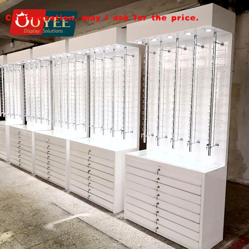 

на заказ.Оптический магазин, дизайн интерьера, деревянный шкаф для очков, замок для солнцезащитных очков, оптическая рамка, витрина