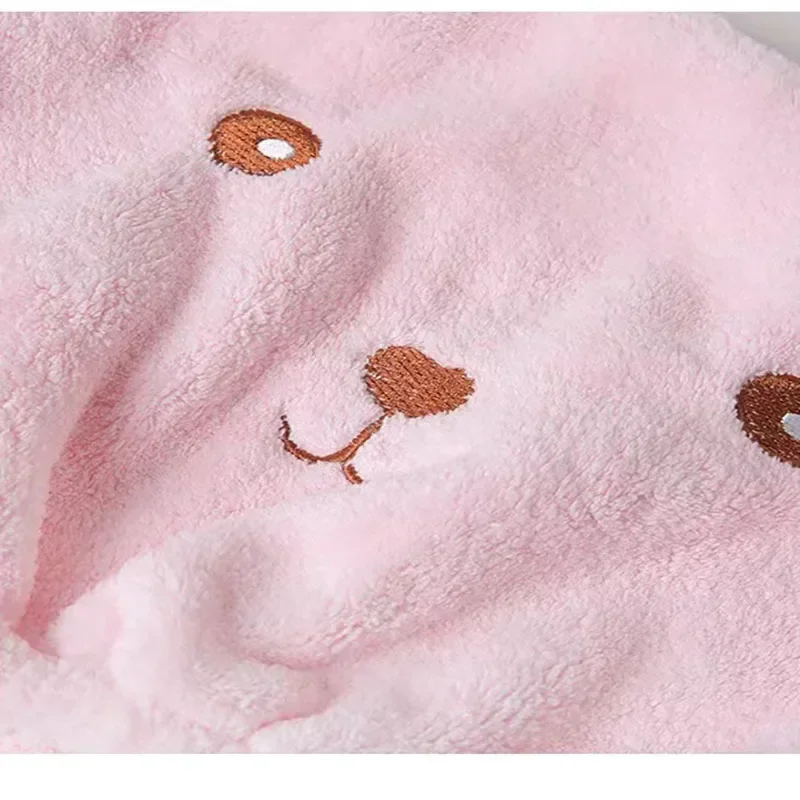 New Cartoon-shaped Hygroscopic And Breathable Microfiber Turban Quick-drying Hair Cap Wrapped Towel Cap Towel Hair Cap