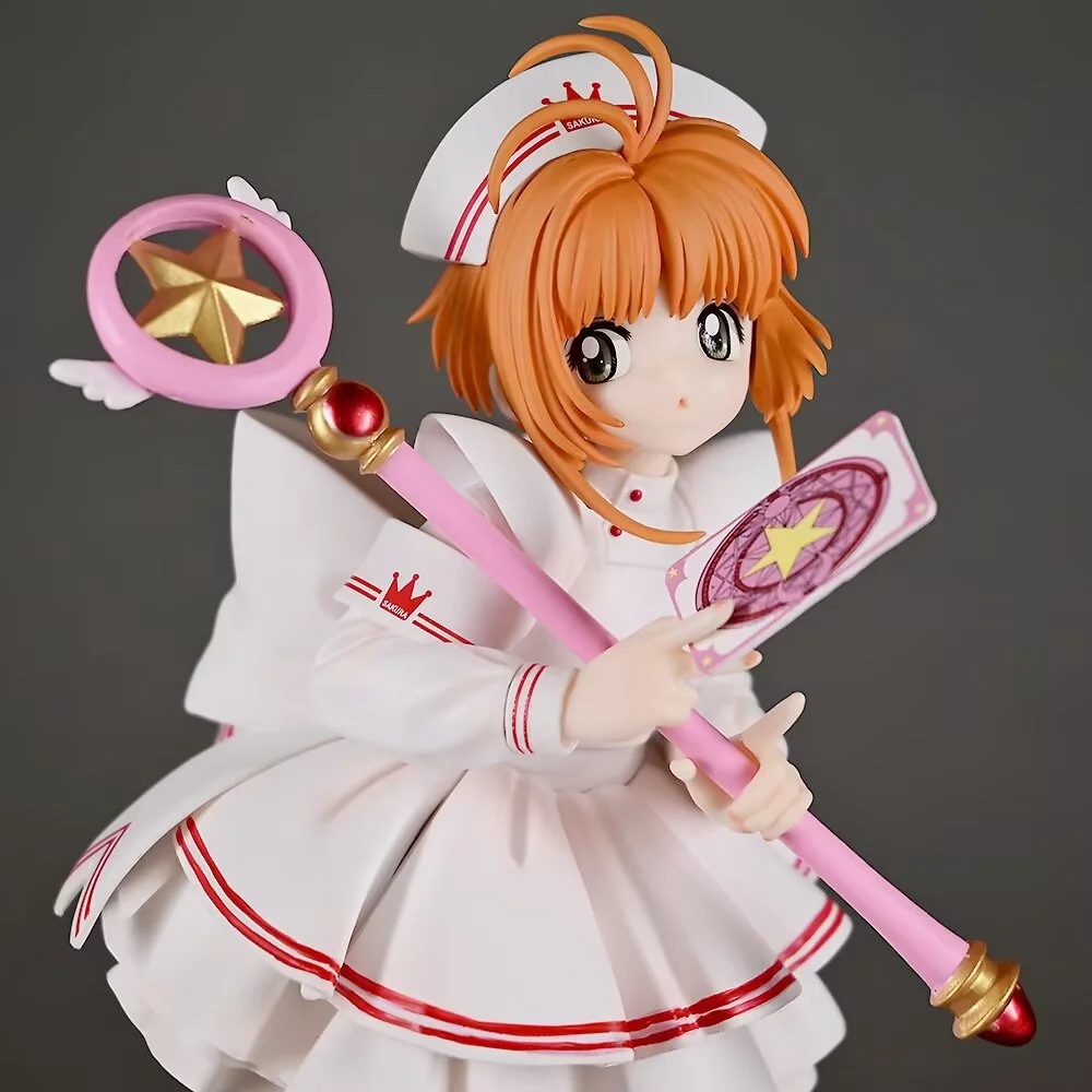 Anime cardcaptor sakura kinomoto sakura gk pvc figura de ação modelo colecionável boneca brinquedo 22cm