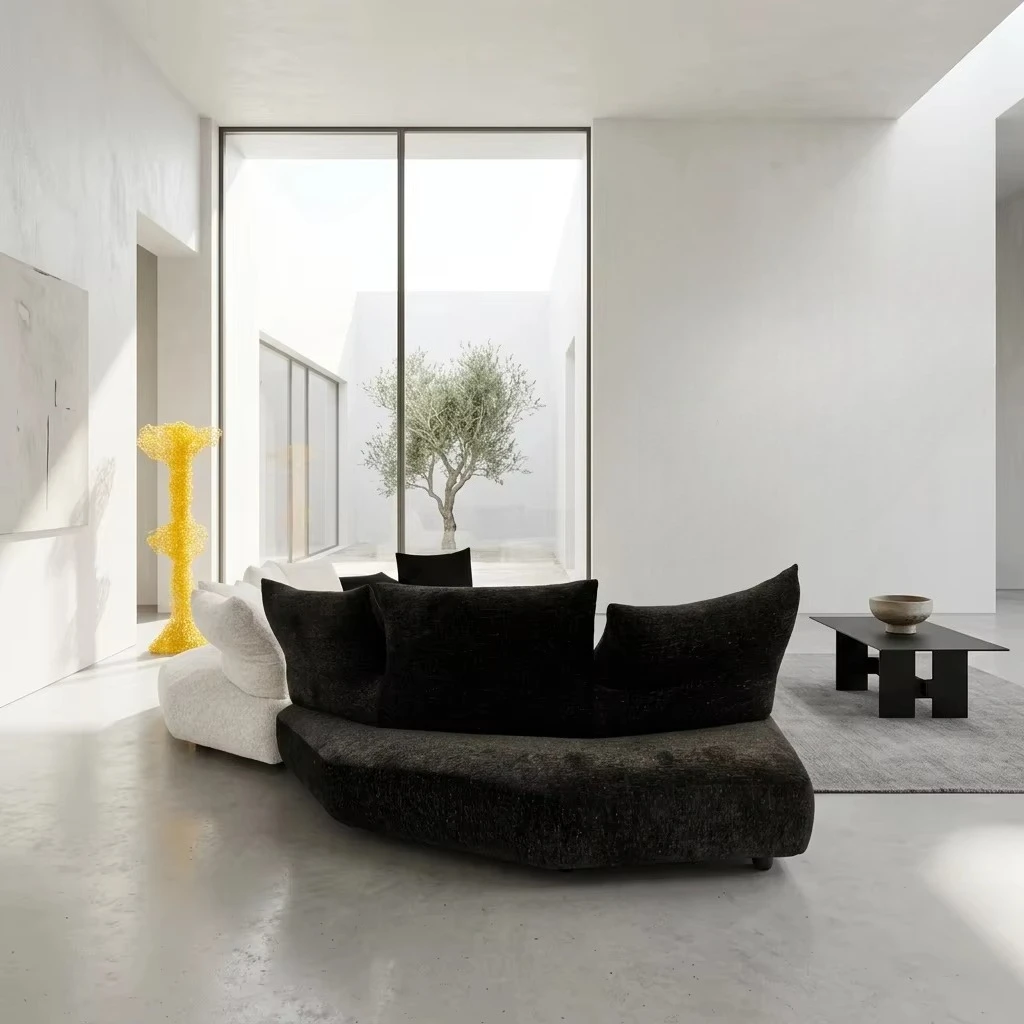 #￥Bespoke Modern L-ShapeModular Sofa Boucle Sectional for Hotel Villa Interior Design Studio Projects One-stop Turnkey Furniture