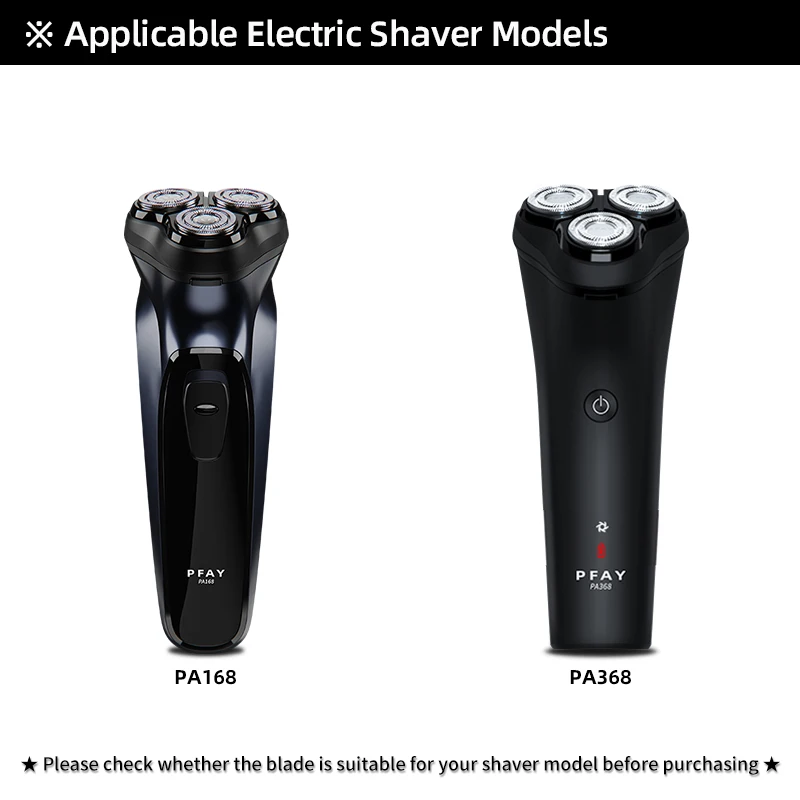 PFAY PB18ไฟฟ้ามีดโกนหนวดสแตนเลสมีดโกนใบมีดอัตโนมัติคู่-แหวน Ultra-บางตัดสุทธิเหมาะสำหรับ PA168 PA368