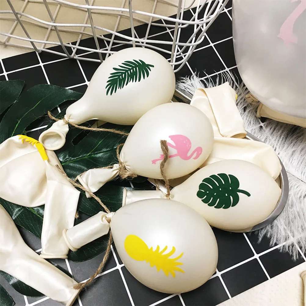 12Pcs Flamingo Balloons Birthday Latex Rubber Party Decorations 12Inch Reusable Wedding Balloon Favors Supplies