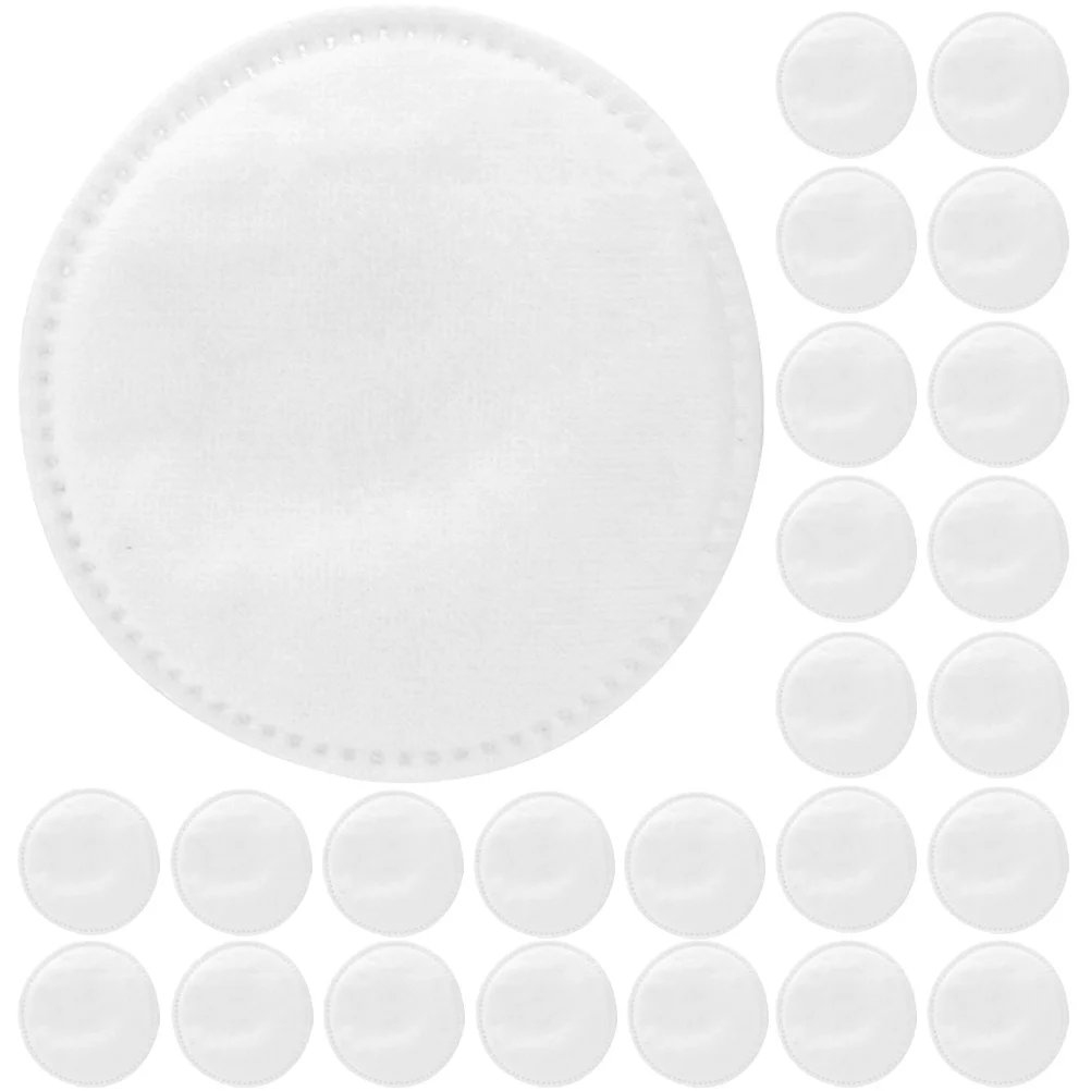 100 個のラウンドメイクアップパッド優しい角質除去パッドコンパクトフェイシャルコットン毎日の旅行に適しています