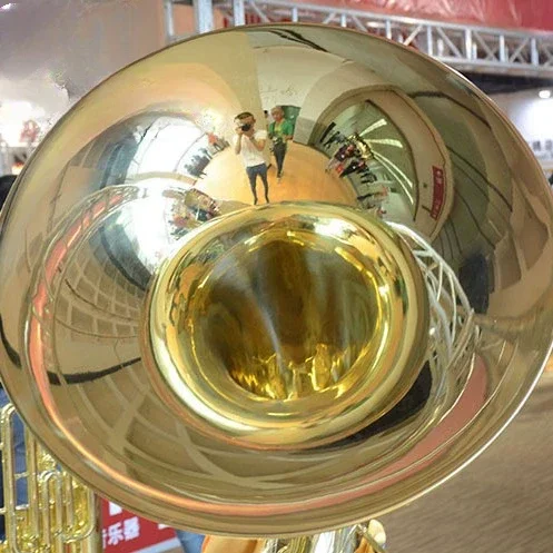 2025 Professional BBb Silver Sousaphone เครื่องดนตรีทองเหลืองคุณภาพสูงที่เชื่อถือได้โดยบริษัทเพลงชั้นนํา