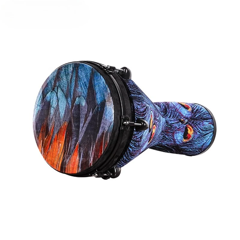 

12-дюймовый африканский барабан, профессиональный африканский барабан для взрослых и начинающих, звуковое исцеление, традиционные барабаны Джембе, большой ударный инструмент