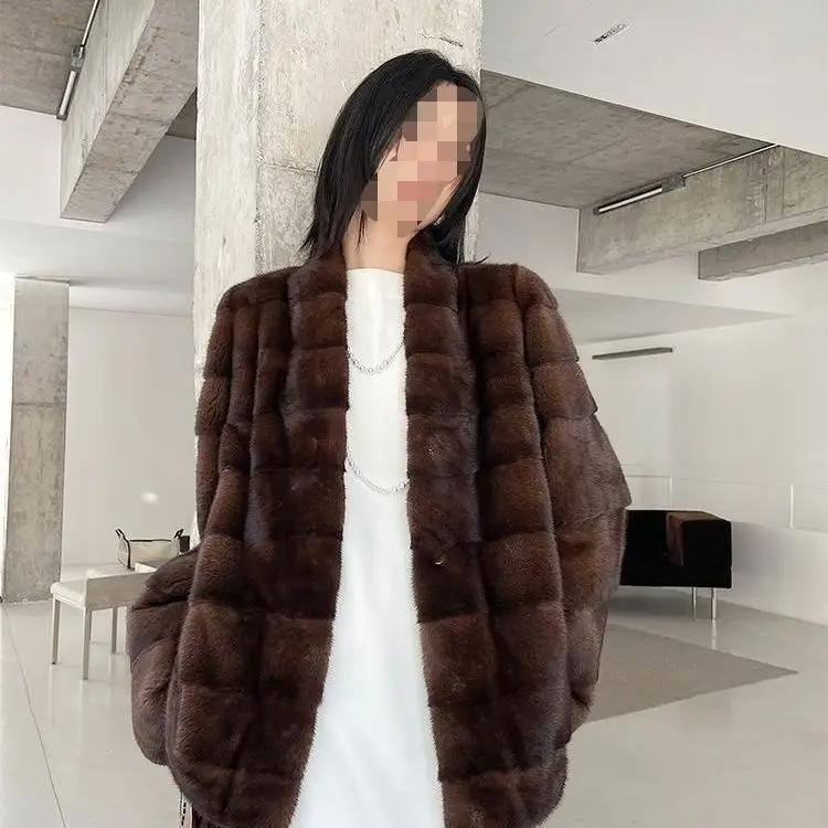 

Пальто с воротником из искусственного меха, женские зимние пушистые пальто с воротником-стойкой, пушистые ремни ручной работы Abrigos с капюшоном на флисовой подкладке