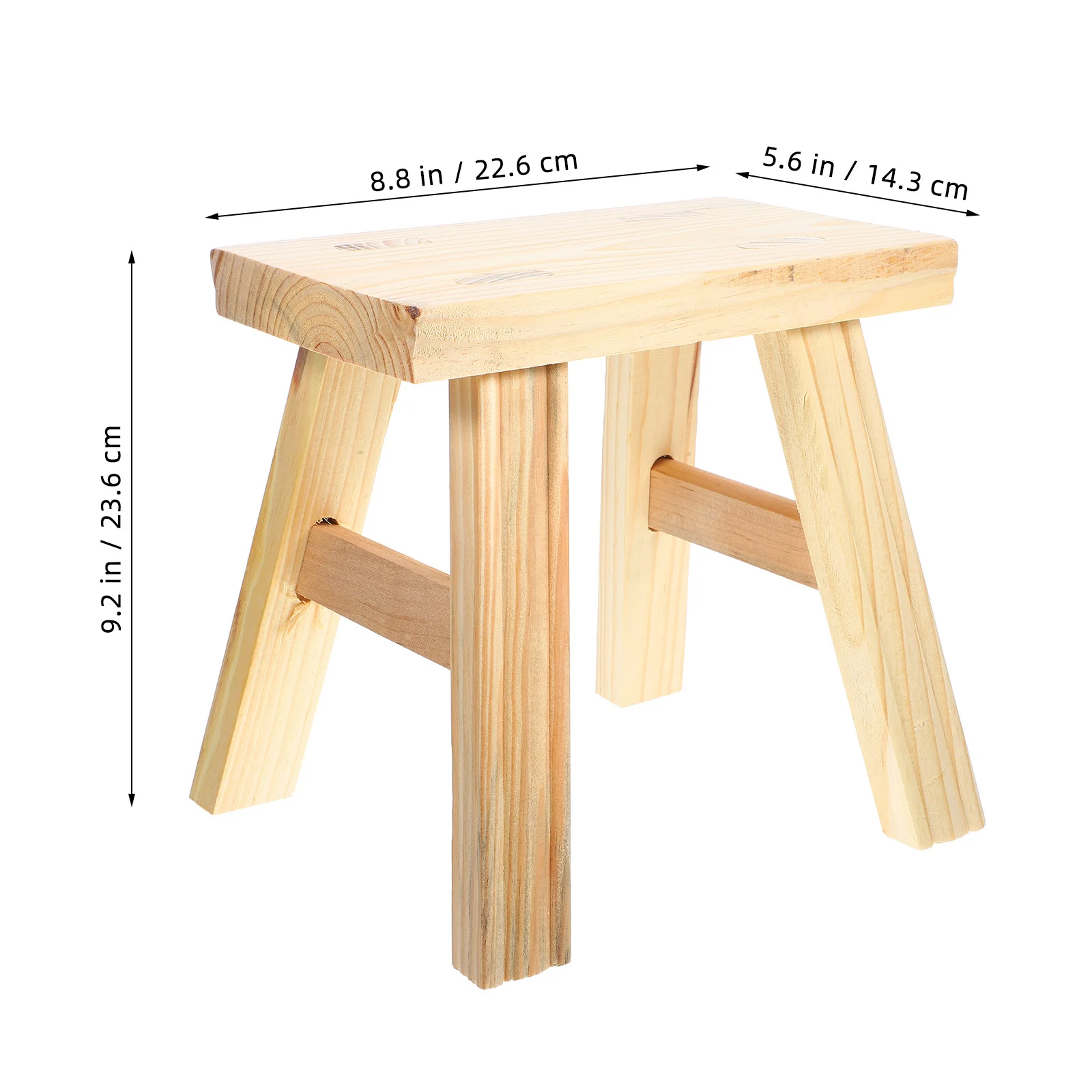 الخشب الصلب خطوة صغيرة البراز أحذية مستقرة تغيير البراز منخفضة البراز للمنزل النوم الحمام المطبخ الجلوس