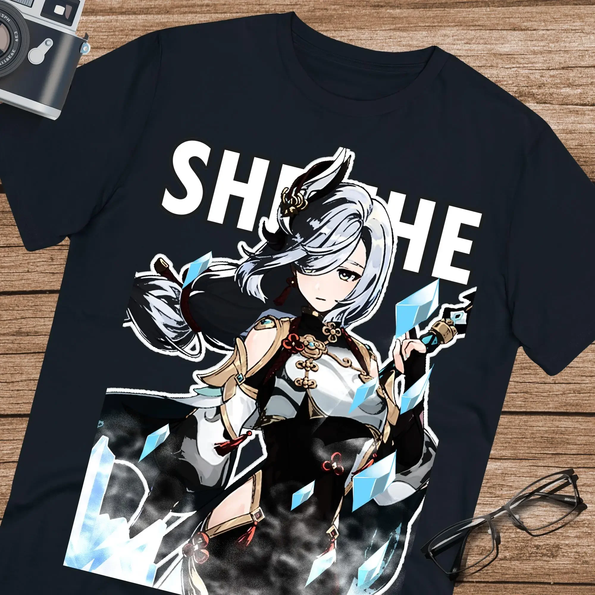 

high street Unisex woman 2025 anime Adjustable fashion ropa de mujer T-shirt