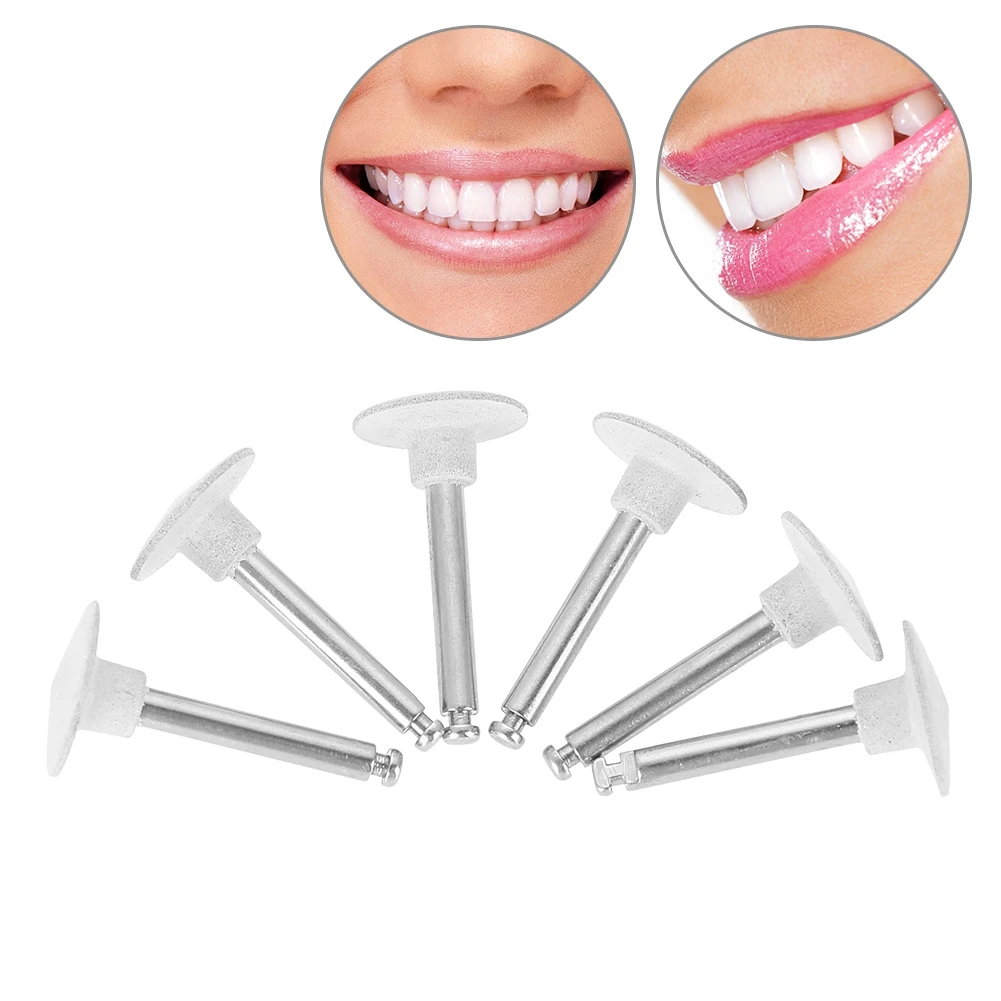 

6Pcs Tooth Polishing Head Set Dental Tool Denture Grinding Head For Teeth Whitening Machine Braces For Teeth Dentistry Accessory