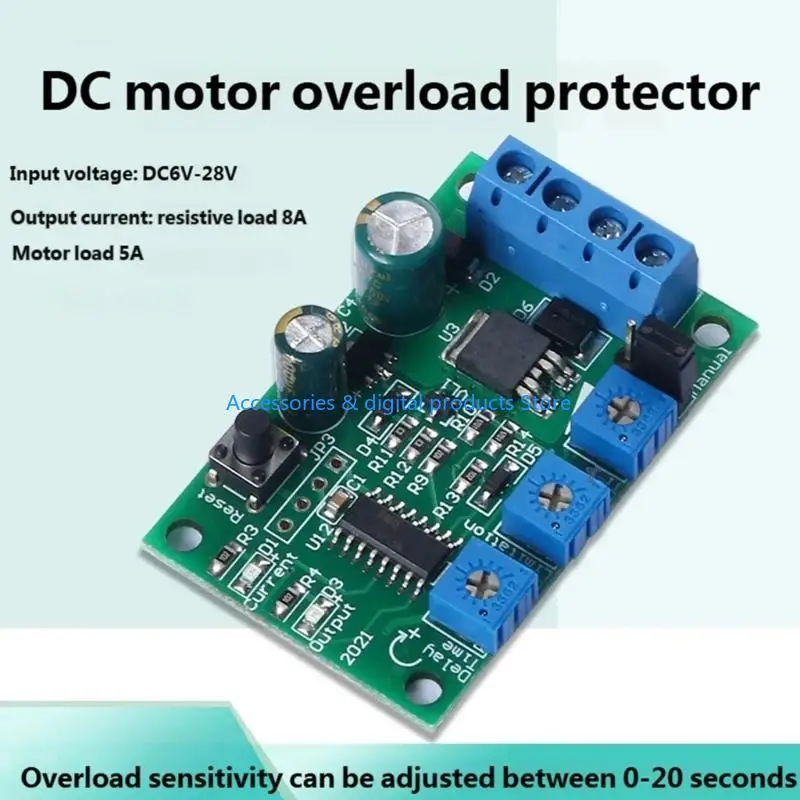 77JD Multiple Voltages Compatible Current Protectors Board for Industrial Motors 6V 12V 24V 10A