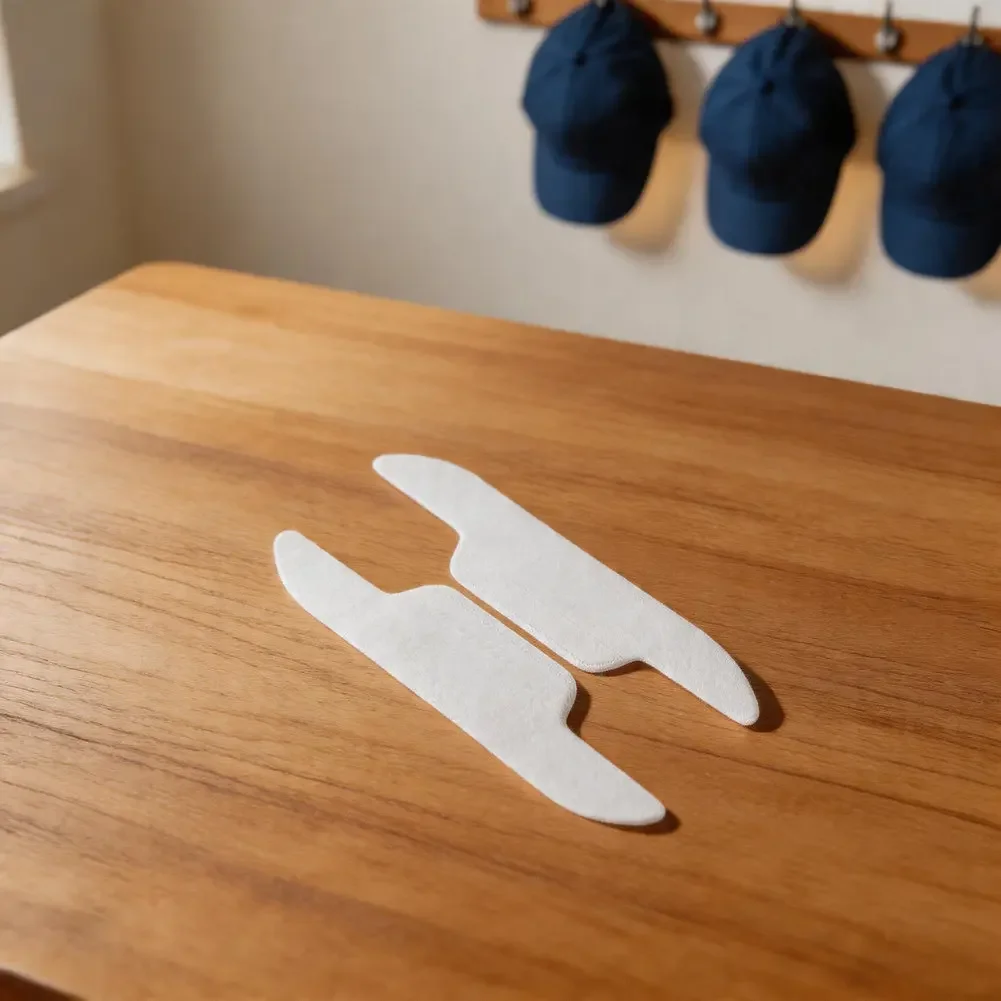 

Disposable Sweat Absorbing Pads For Shirt Collars And Hat Brims Liners To Keep Clothes Clean And Dry Without Sewing Or Ironing