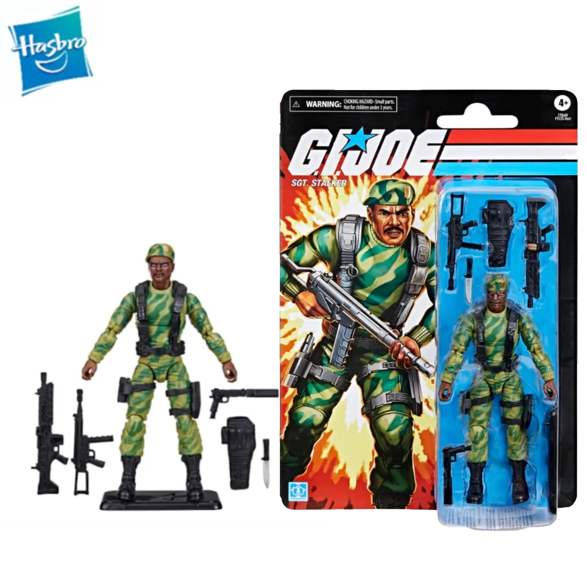 Hasbro G.I. Joe Original Retro Cardback SGT Stalker 6 Inch(15CM)  Toy Model Children Gift