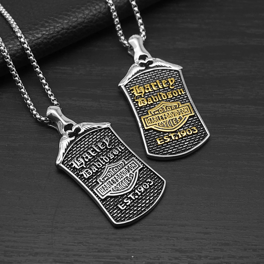 Colar Masculino de Aço Titânio - Motorcycle Gear Harley Davidson avaliação e preço