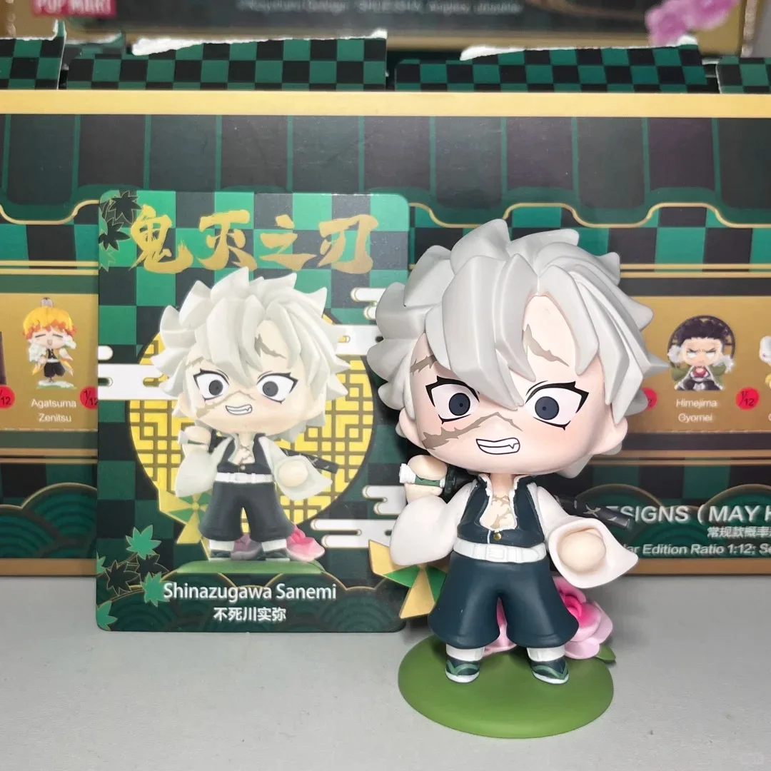 Demon Slayer Figur Spielzeug Anime Kimetsu no Yaiba Q-Version Sitzender Tanjiro Nidouzi Inosuke Zenitsu PVC-Figurine Modellpuppe Geschenke – Detail 9