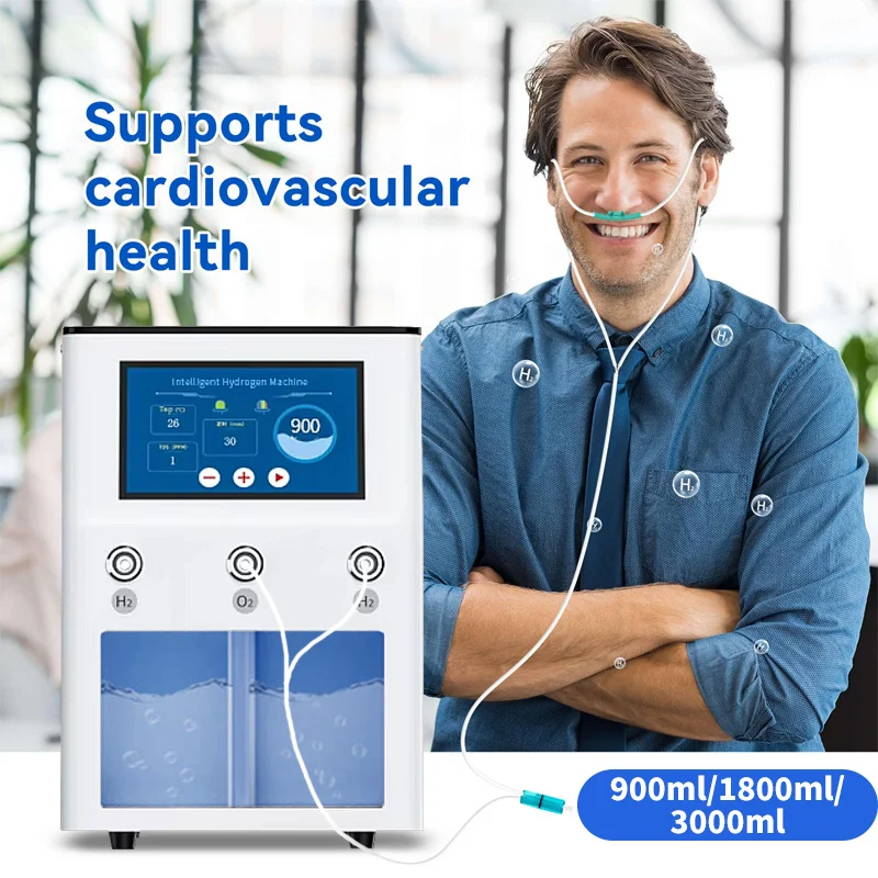Original Manufacturer Hydrogen Water Generator 900ml 3000ml/min Medical Grade H2 Hydrogen Inhalation Machine for Fatigue Relief