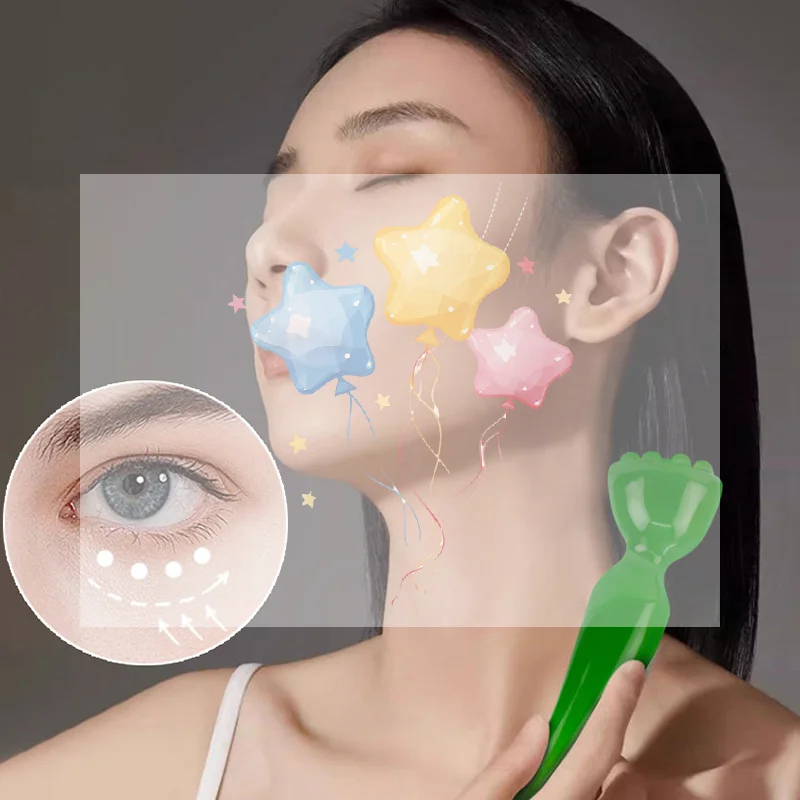 

Инструменты для массажа лица, акупунктурная ручка для глаз, Гуа Ша, массажер для ухода за кожей лица, палочки в форме стручка лотоса, лифтинг лица, красота