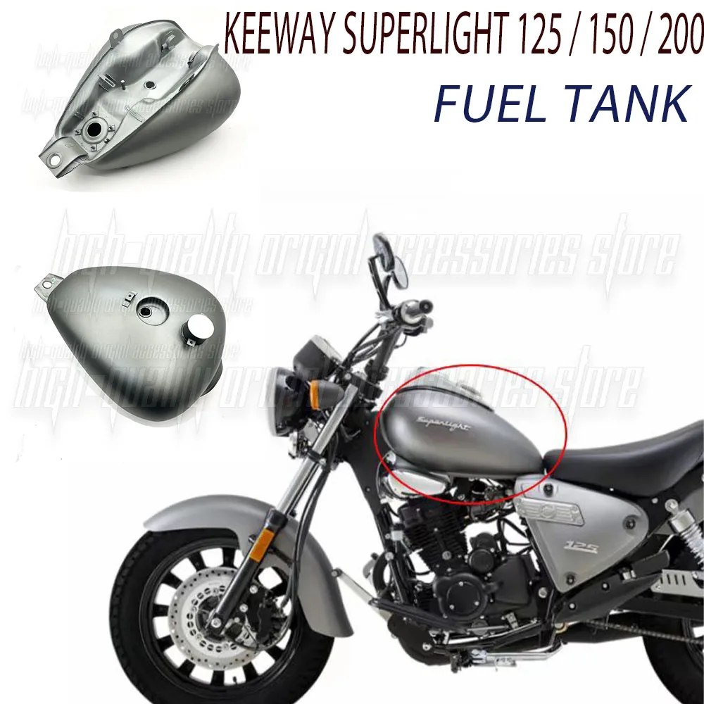 

Original Motorcycle Fuel Tank Gasoline Retro Fuel Tank with Cover Suitable for Keeway Superlight 125/150/200 Superlight125