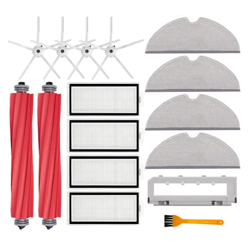 2X For Xiaomi Roborock Q7 Max, Q7 Max+, Q7 Plus, T8 Robot Vacuum Replacement Spare Parts Main Side Brush Hepa Filter Mop
