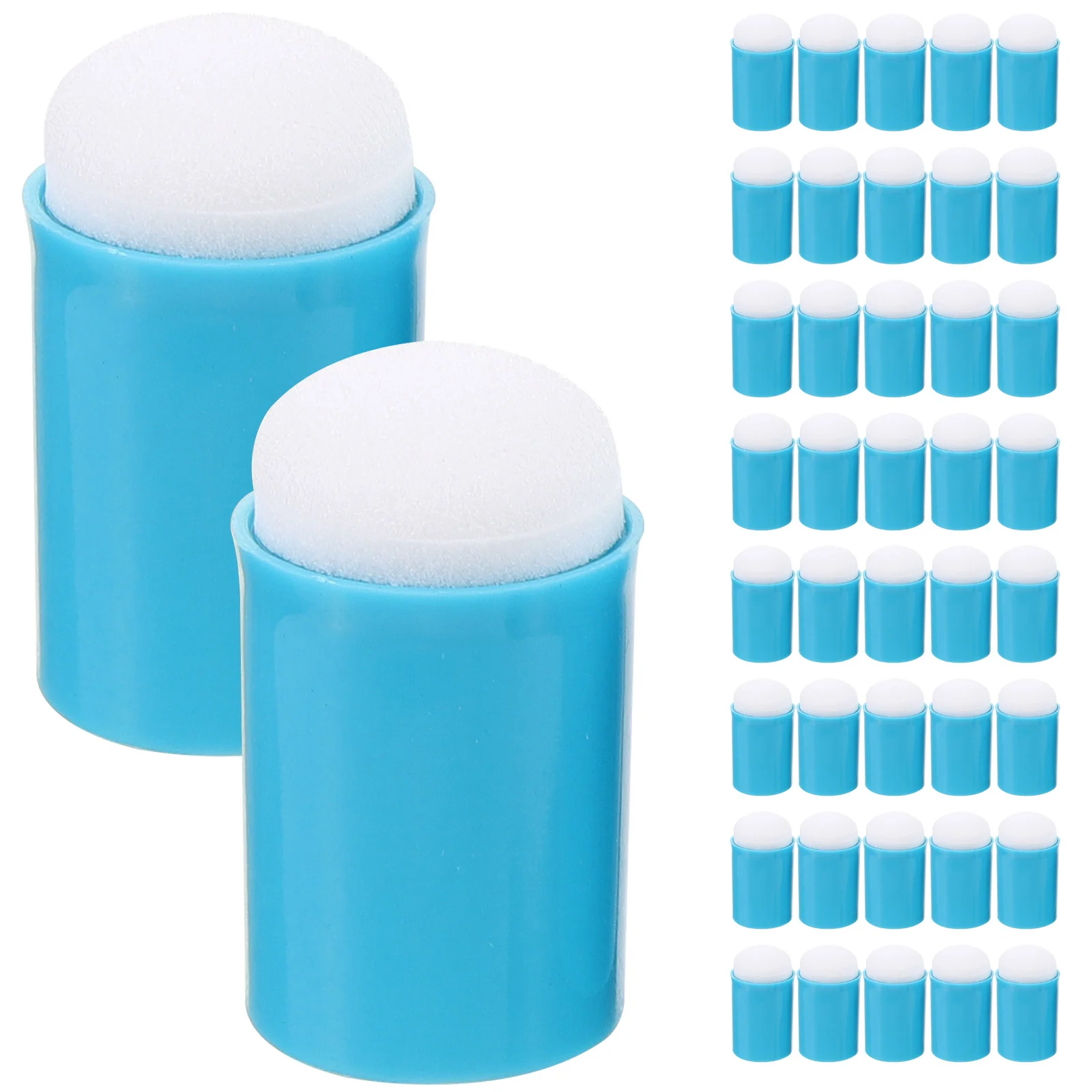 40 Pcs Sponge Finger Cots Painting Kits Daubers for Kids Portable Graffiti Drawing Supplies Practical