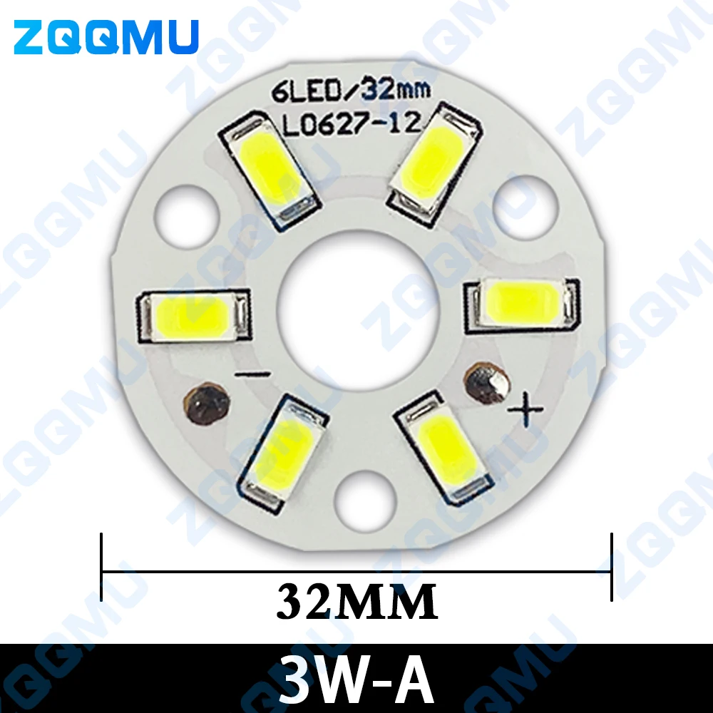 10個入り高輝度LEDライトボード 2W 3W 5W 7W 9W 丸型DIY電球 31MM-65MM 電球DIY 家庭用変形光源