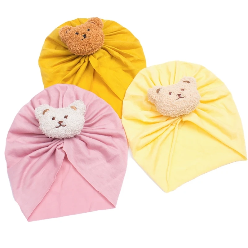 Soft & Stretchy Baby Hat Lightweight Baby Headwrap Bear Desigings Baby Hat Newborns Headwrap Lightweight Baby Hat Gift