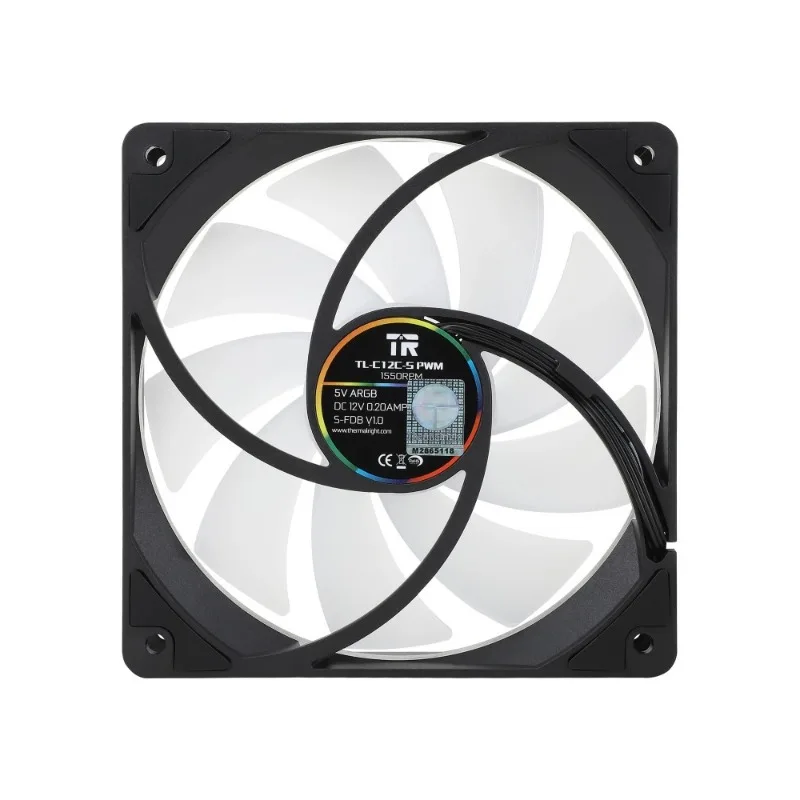 Thermalright TL-C12C 3 IN 1 1500 RPM 120mm Computer Case 12CM Cooling Fan 5V 3Pin S-FDB Bearing Adjust Speed Cooler ARGB Fan