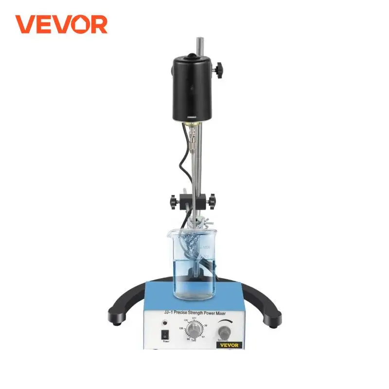 VEOVR 3000RPM Electric Overhead Stirrer Mixer Magnetic Agitador Vortex Blender Shaker for Medical Biological Chemical Laboratory