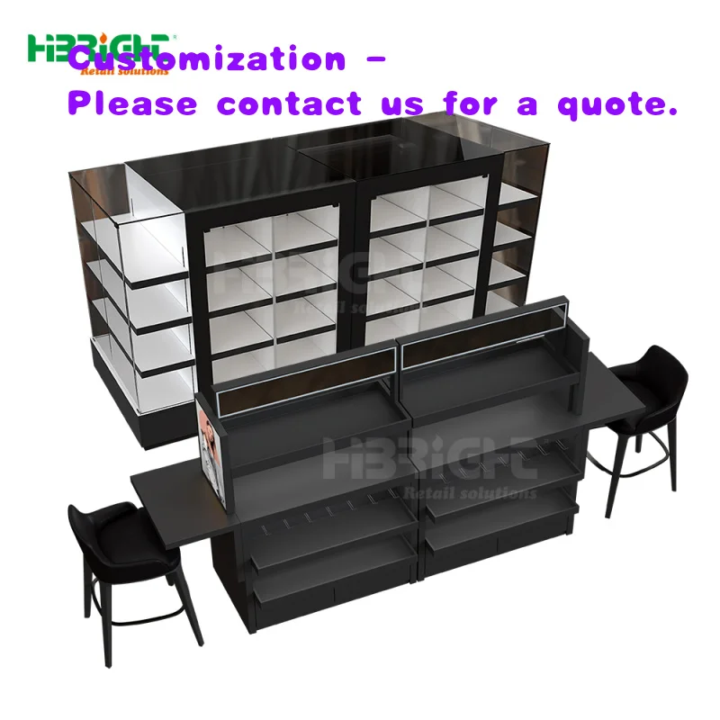 custom.Custom MDF Glass Beauty Products Display Rack Multi-Color Layers with LED Light Supermarkets