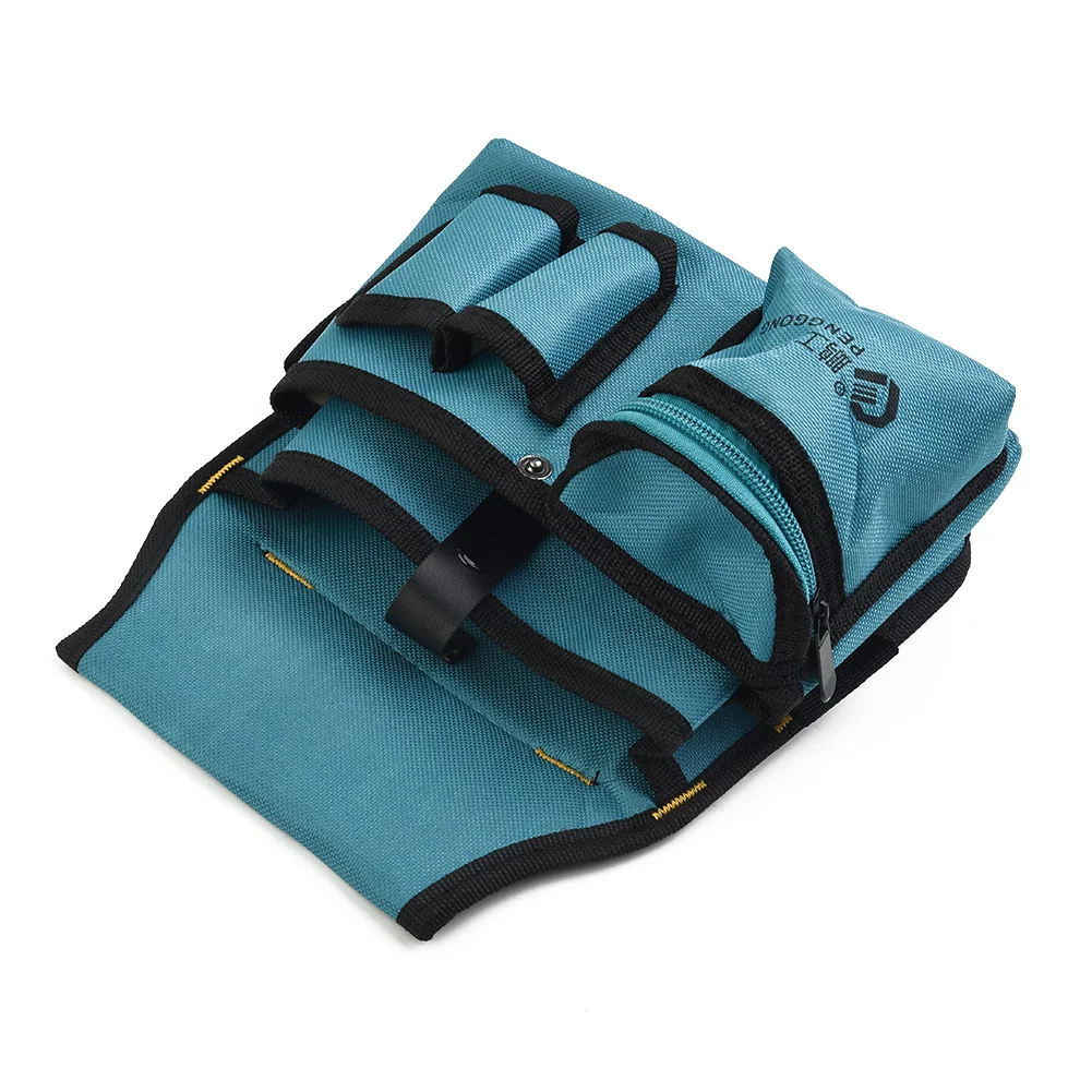 Сумка для инструментов, органайзер из ткани Оксфорд для хранения, гибкий легкий, универсальный, с несколькими карманами, для электриков, мастерская