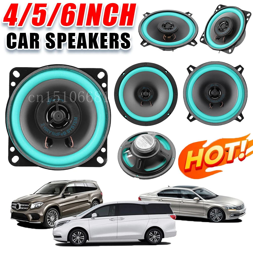 

4/5/6 Inch Car Speakers 100/160W HiFi Coaxial Subwoofer Universal Automotive Audio Music Full Range Frequency Car Stereo Speaker