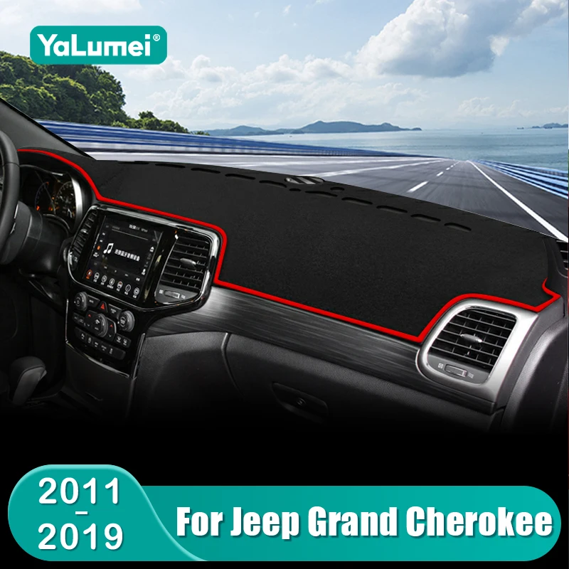 

Для Jeep Grand Cherokee 2011 2012 2013 2014 2015 2016 2017 2018 2019 коврик для приборной панели автомобиля солнцезащитный козырек нескользящий чехол аксессуары