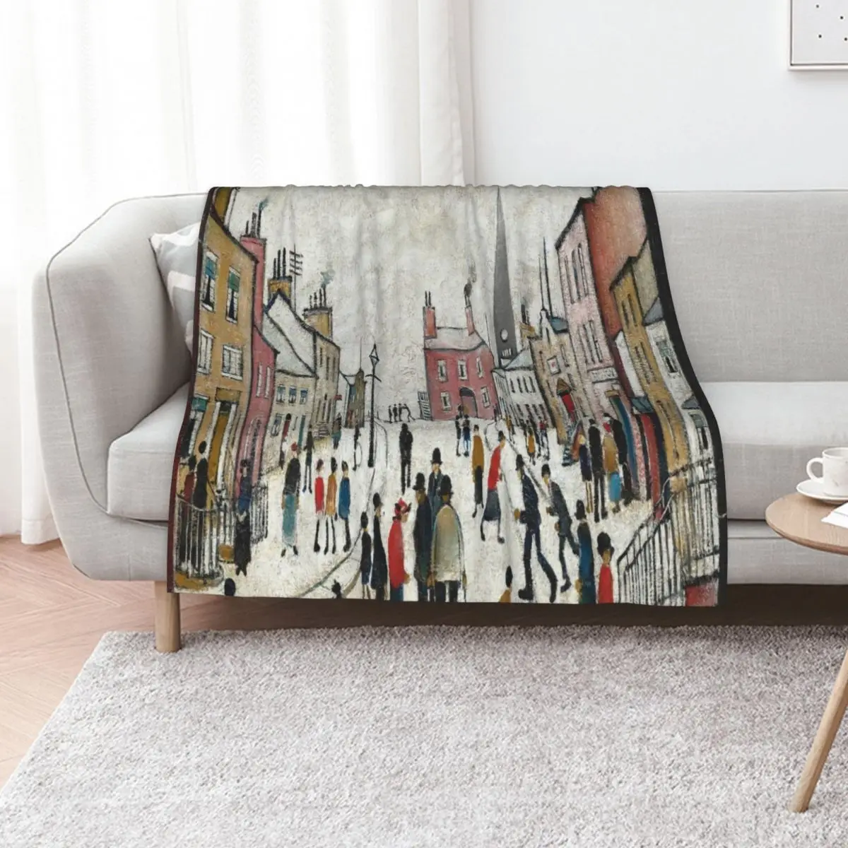 L S Lowry Throw Blanket Designers Plush Luxury blankets ands Soft Plaid Giant Sofa Blankets