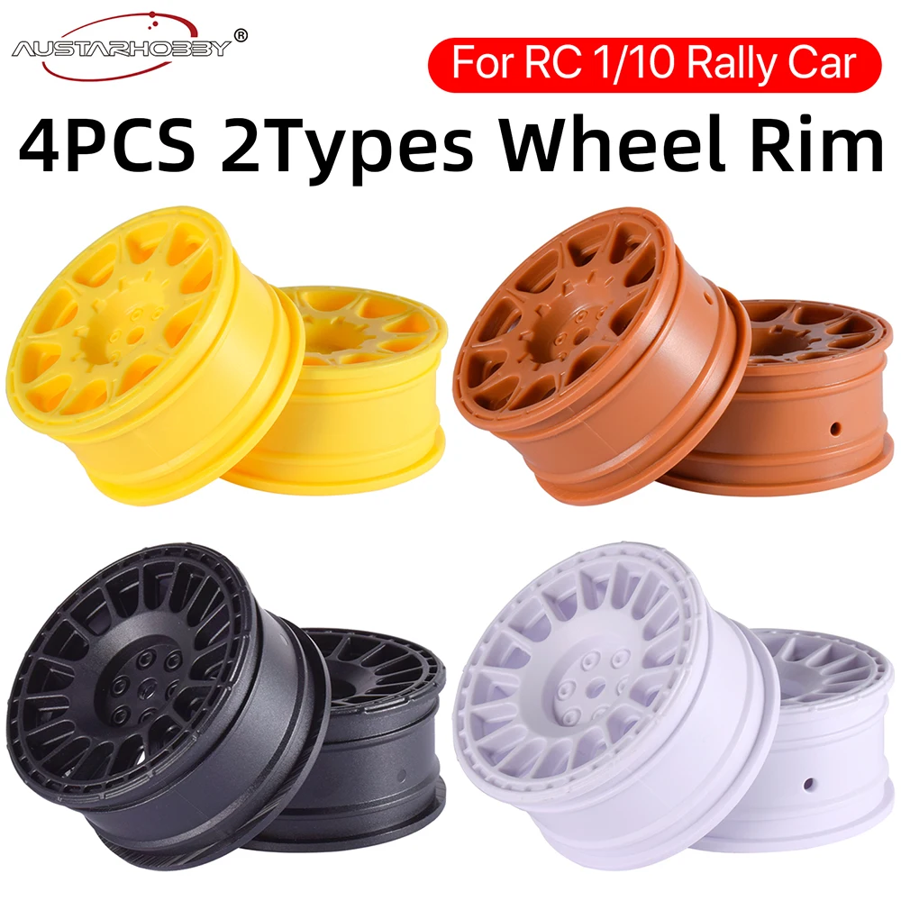 RC Rally Car 1/10 Wheel Rims 12mm Hex For Tamiya TT02 Traxxas HSP HPI RedCat Racing Car