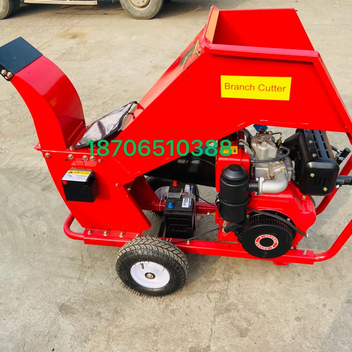 Wood Chipping Shredder Machine/Leaf Shredder/Small Hand Push Type Garden Branch Breaking Machine