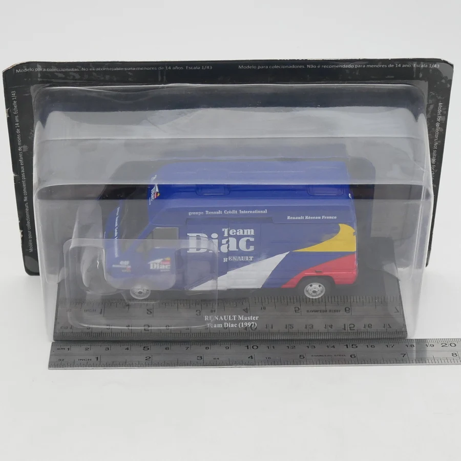 

Литой под давлением Ixo масштаб 1:43 Renault Master Team Diac модель автомобиля из сплава Коллекционная игрушка в подарок сувенир дисплей орнамент