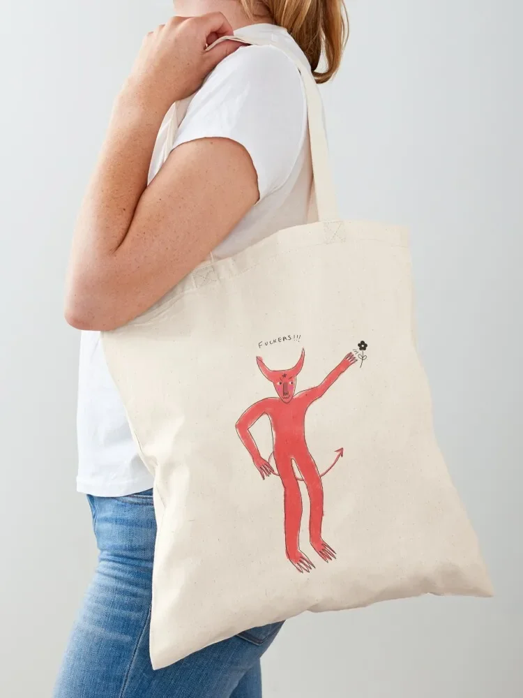 Friendly Demon Tote Bag ecological bags Reusable bags large tote bag Shopper Tote Bag