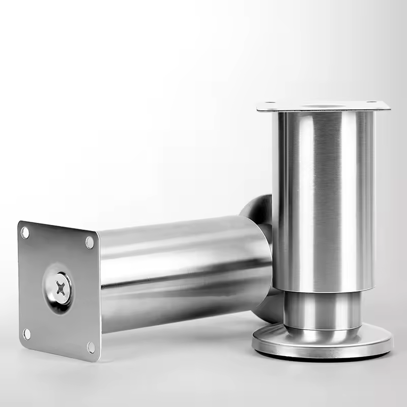 4PCS Height Adjustable Stainless Steel Furniture Feet Legs Kitchen Cabinet Sofa Legs Round Stand furniture leg - Image 5