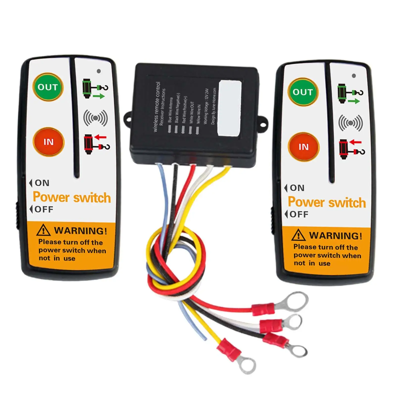 12V Wireless Winch Remote Control Kit Replacement for ATV Truck Durable