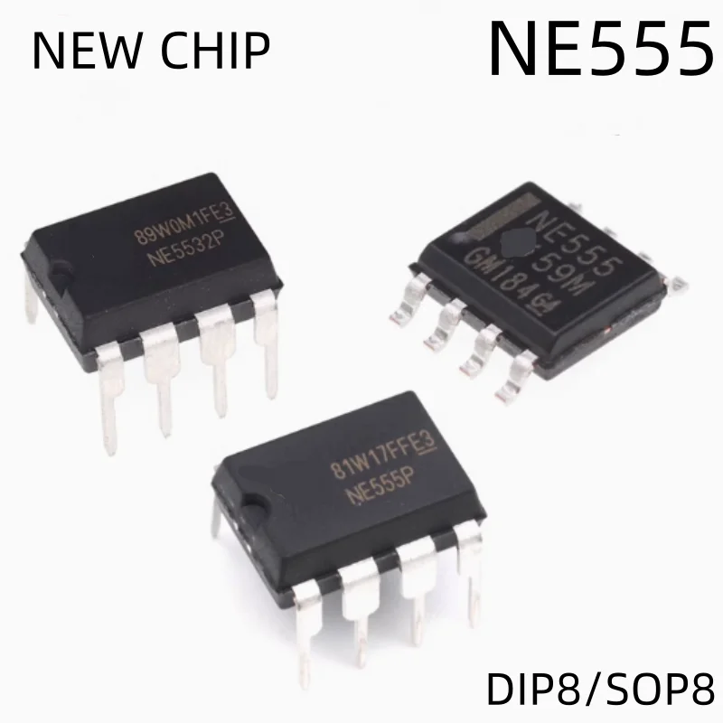

NEW chip 20PCS/50PCS NE555DR NE555N NE555P DIP-8 SOP-8 Single high-precision timer chip