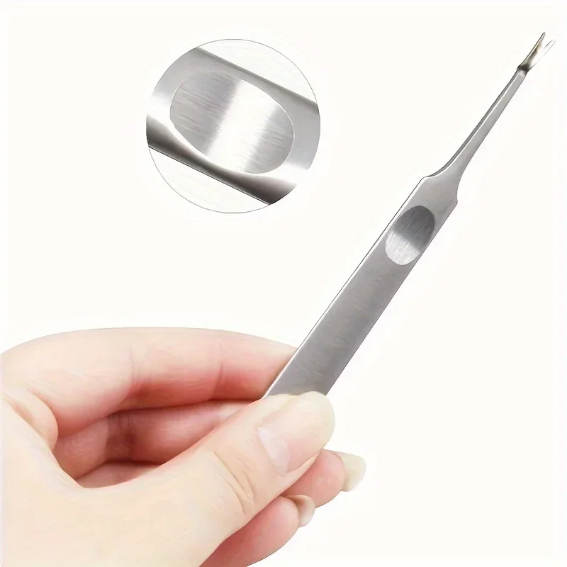 Cuticle Remover Dead Skin Pusher Surgical Grade Stainless Steel Nail Art Manicure Tools Scraper Nail Cleaner Trimmer