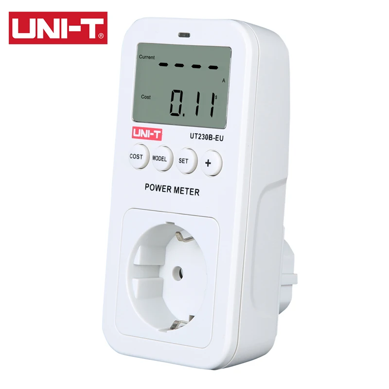 UNI-T Wattmeter Voltage Socket EU Current Cost Frequency Power Meter Energy Consumption Monitor