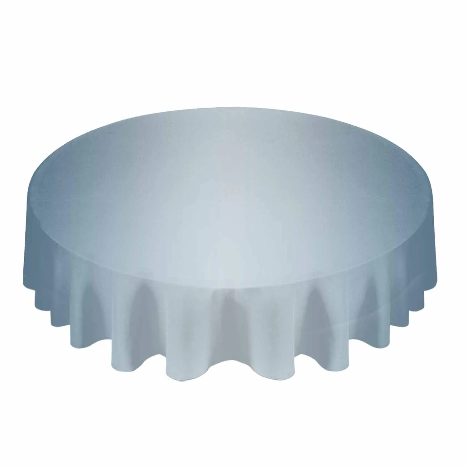 Haze Blue Gradient Waterproof Tablecloth Tea Table Decoration Round Table Cover For Kitchen Wedding Home