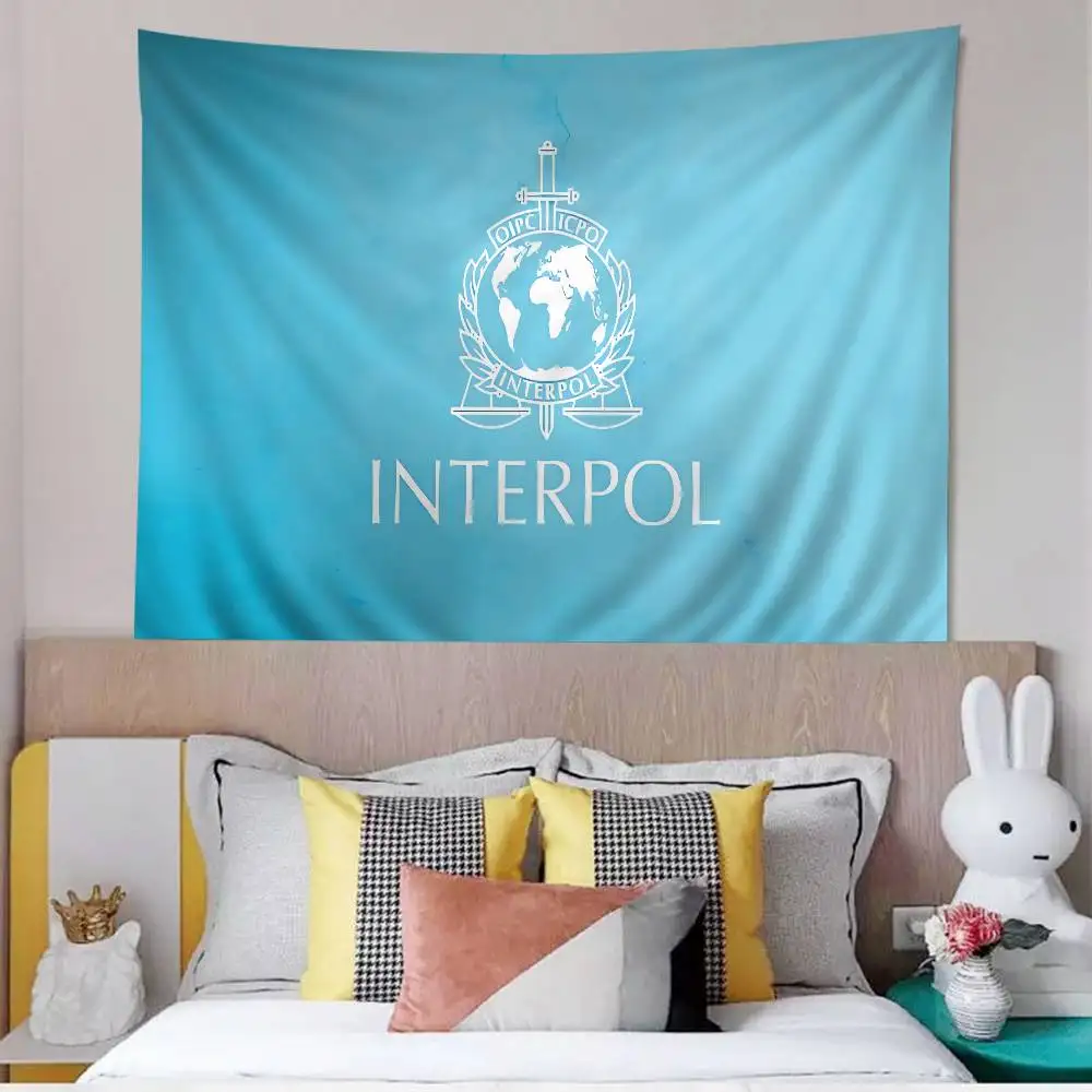 I-Interpols LOGO Cartoon Tapestry Art Science Fiction Room Home Decor Wall Hanging Home Decor