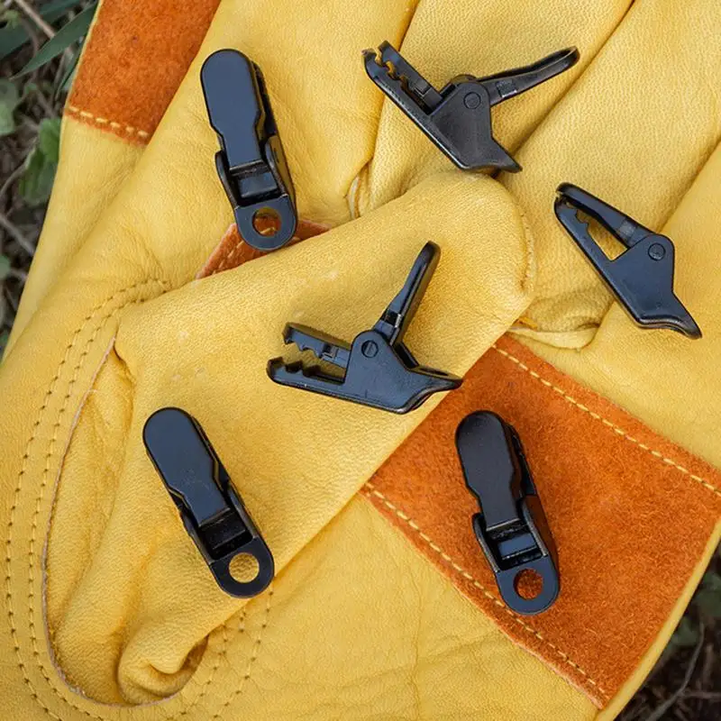 

10 Pcs Awning Clamp Tarp Clips Snap Hangers Tent Camping Survival Tighten Tool Tarpaulin Clip Grip Hook For Outdoor Camp Hike