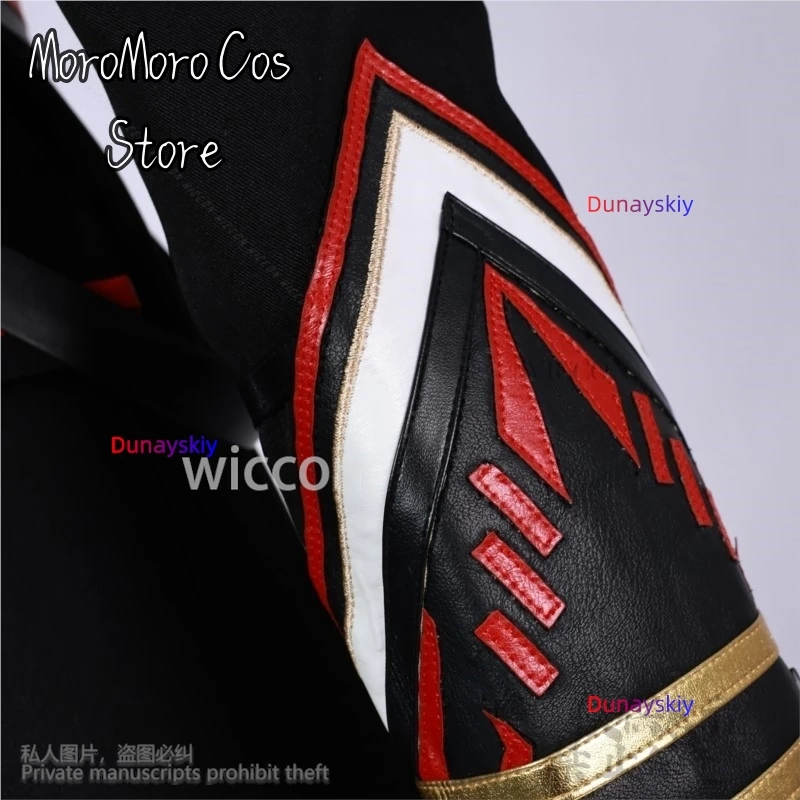 تأثيري أنيمي الحب والمساحة العميقة تأثيري كاليب زي معطف قبعة موحدة قبعة قلادة حفلة الهالوين للرجال كرنفال الزي Cust