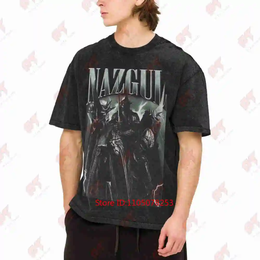 Nazgul Witch King Vintage Washed Tee Pure Cotton T-Shirt